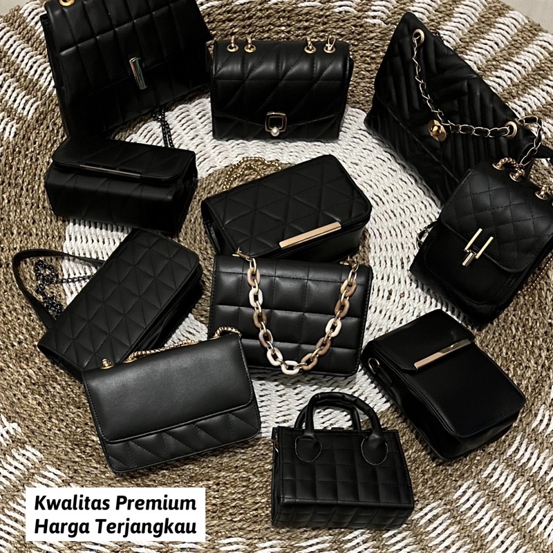 Tas Wanita, Sling Bag, Tas Bahu Pilihan Warna Hitam