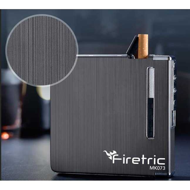 Paling Dicari ! Firetric Kotak Rokok Aluminium 20 Slot dengan Korek Elektrik - MK073