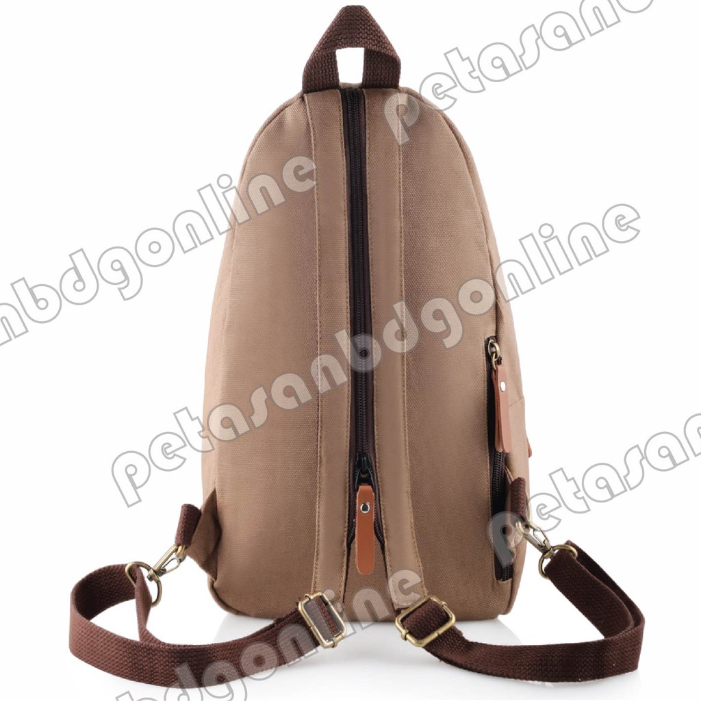 RTM - Braun Fox Craig 2in1 Model Selempang dan Ransel Canvas