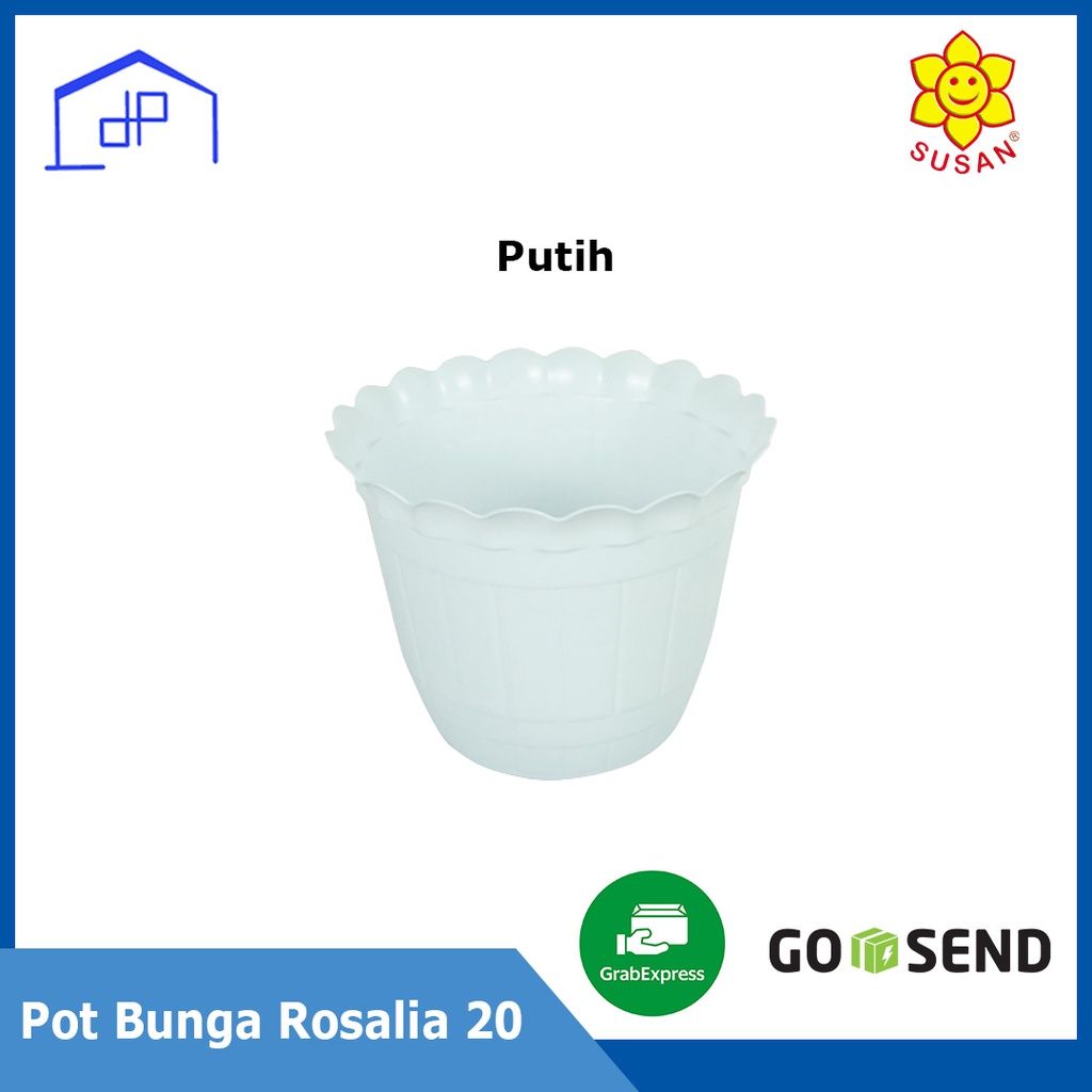 Pot Bunga Plastik - Pot Tanaman - Pot Bunga Rosalia 20 - SUSAN
