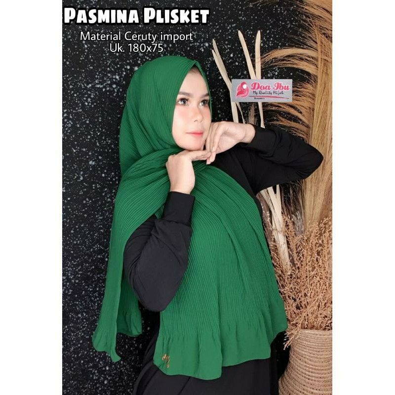 DOA IBU (DOI) Pashmina plisket Lidi Original 180×75