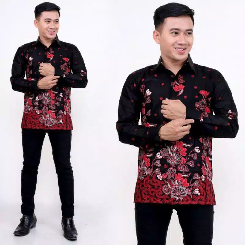 Batik halus kemeja jumbo ML XL XXL XXXL 4L 5L 6L 7L 8L 9L 10L Batik pekalongan kemeja lengan panjang