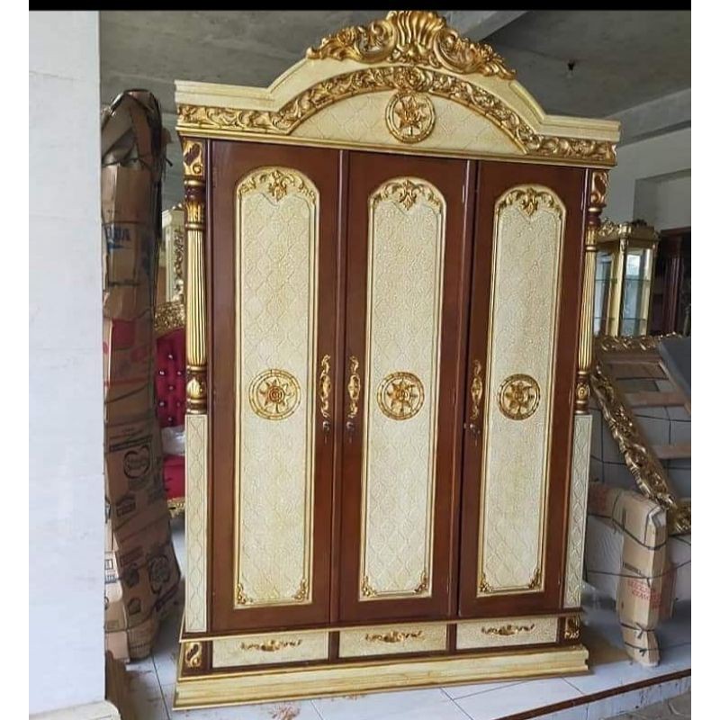 Lemari 3 Pintu Jati dari Jepara
