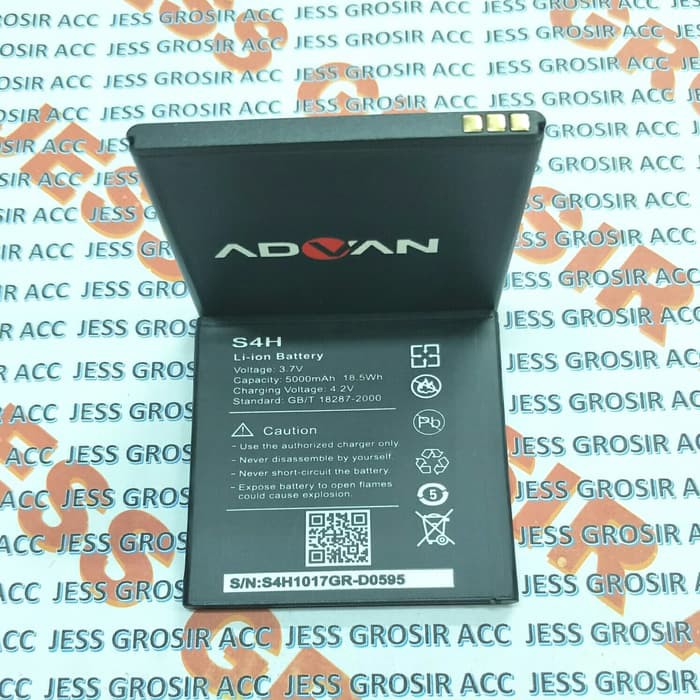 Baterai Battery Batre Original Double Power ADVAN Vandroid S4H