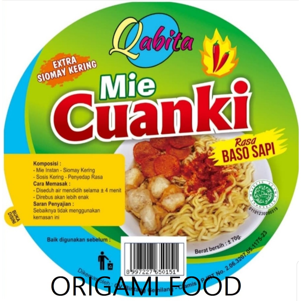 

Cuanki Mie Qabita Rasa Baso Sapi