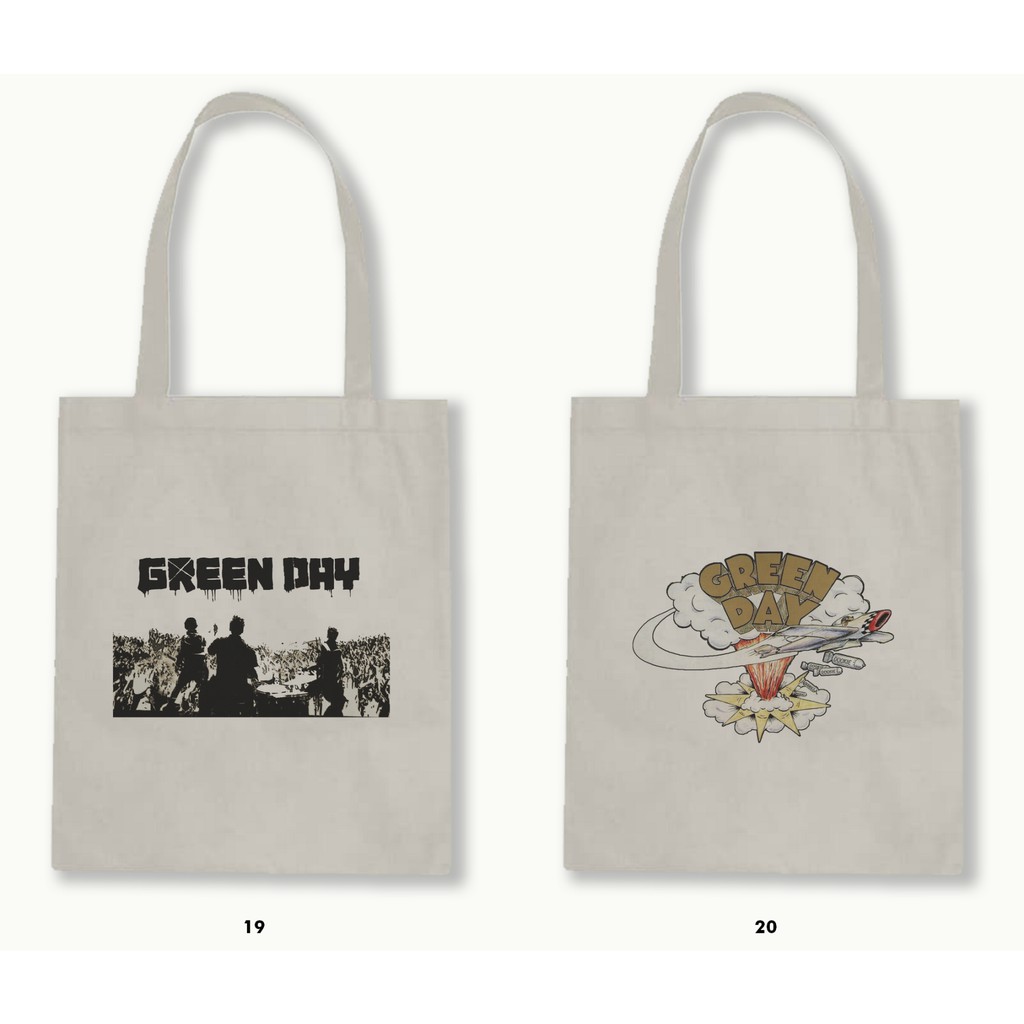 TOTE BAG BLACU  - GREEN DAY .01