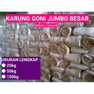 Jual Karung Goni Jumbo Kg Kg Kg Kantong Burlap Bekas Second