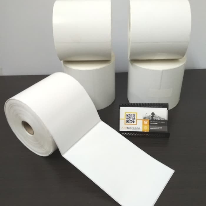 

Grosir LABEL BARCODE 100 X 150 mm KERTAS STICKER DIRECT THERMAL 100x150 mm Keren