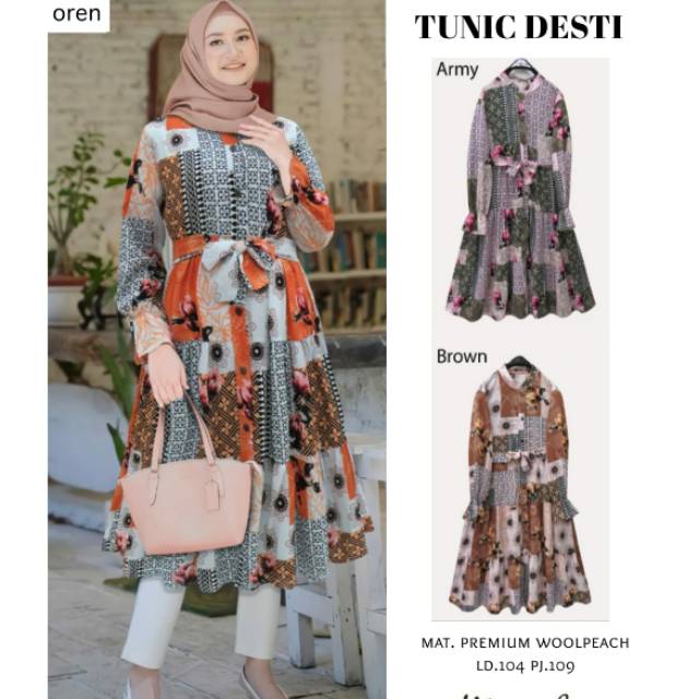Tunik Desti Premium Wolfis by Manisha