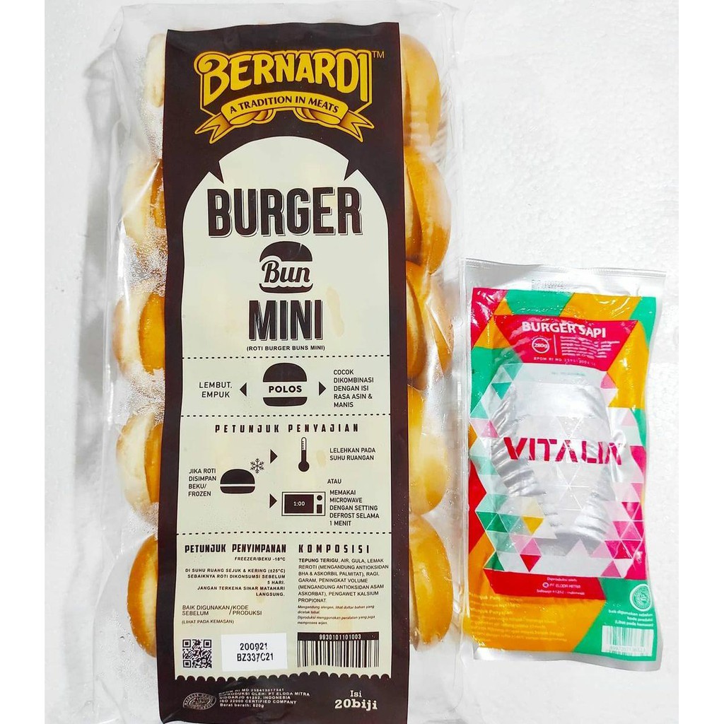 

PAKET BURGER BERNARDI MINI + VITALIA MINI ISI 20PC/PAKET BURGER MURAH