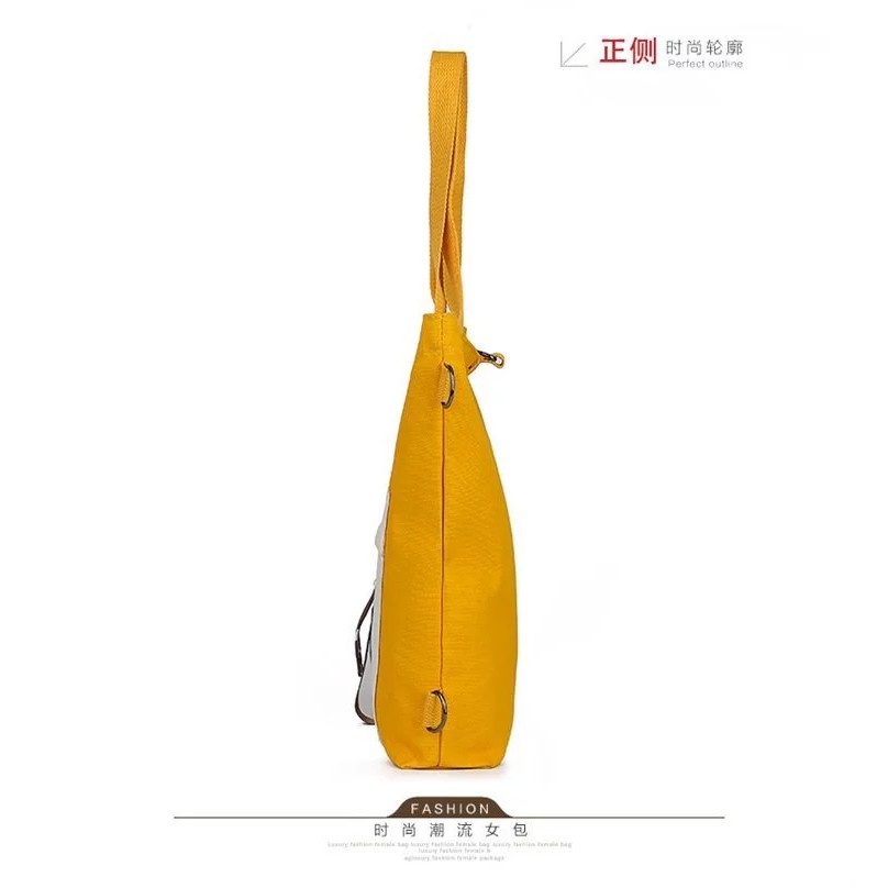 Tas Wanita Totebag Bahan Kanvas Free Gantungan Fashion Stylish Tas Jinjing