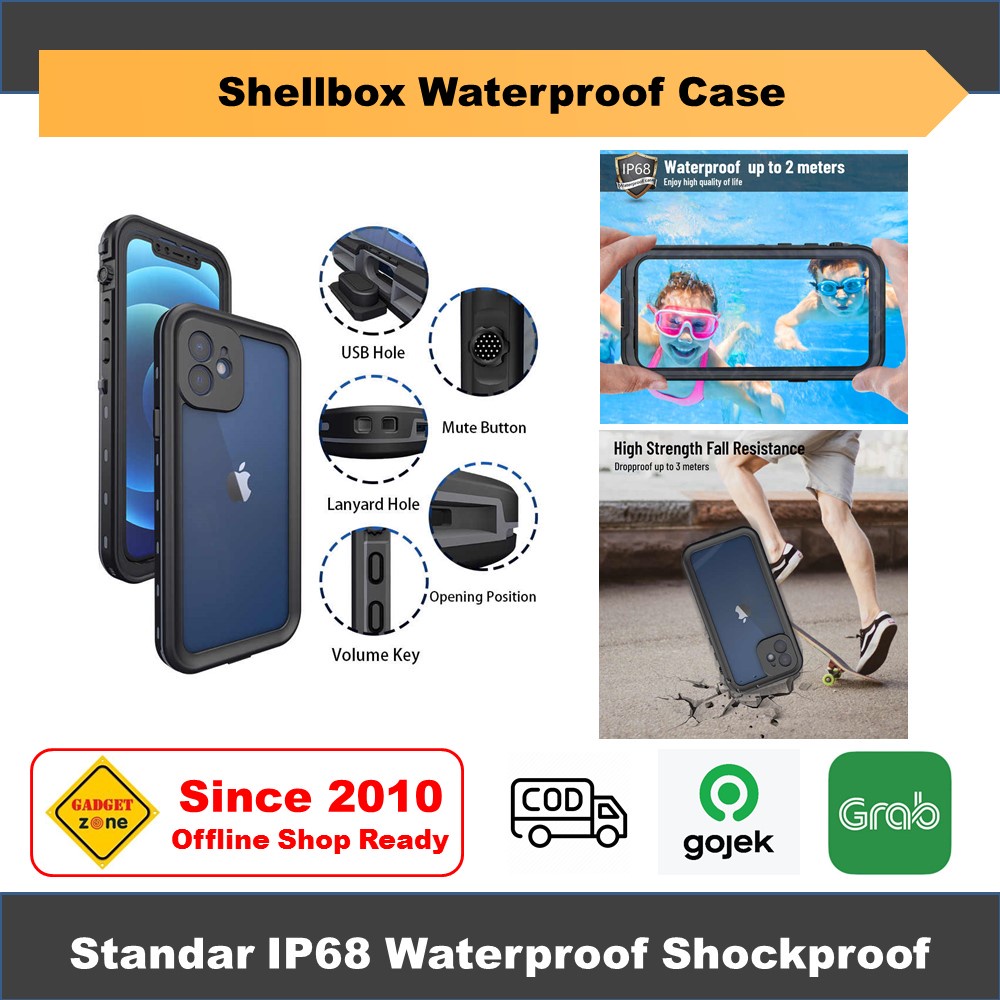 iPhone 13 / 14 Pro Casing Shellbox Waterproof Case Ori