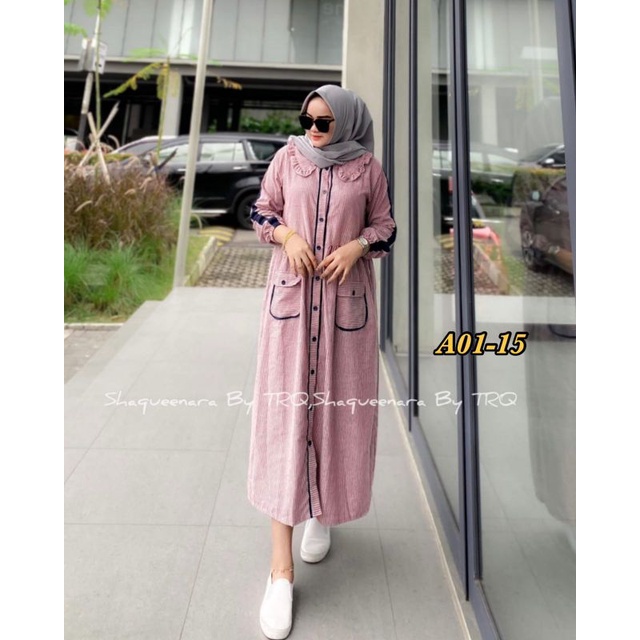 MIDI DRESS SALUR || shaqueenara by trq