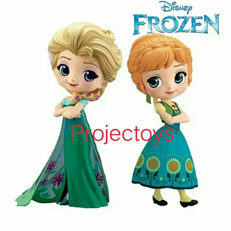 Jual Disney Frozen Qposket Figure Set Elsa Dan Anna Model 2 Shopee