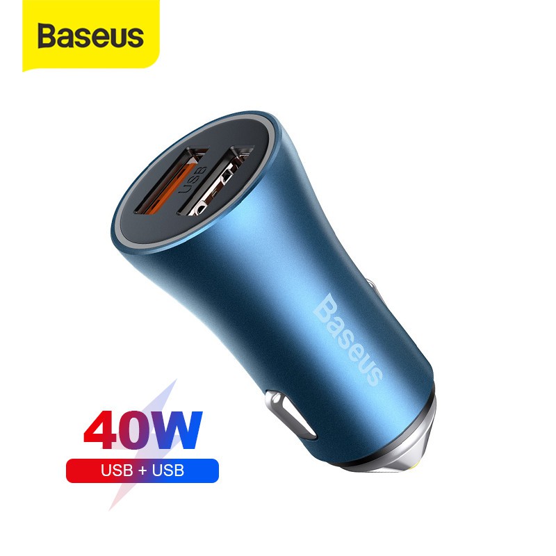 CAR CHARGER BASEUS CHARGER MOBIL QUICK CHARGE USB TYPE C 40W