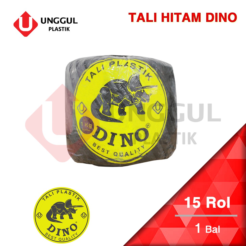 

TALI PLASTIK RAFIA HITAM DINO / BAL