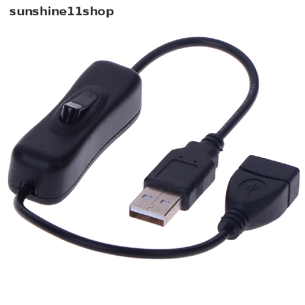 Sho 1Pc Kabel Extension USB 2.0 A Male Ke Female Dengan Saklar ON / OFF