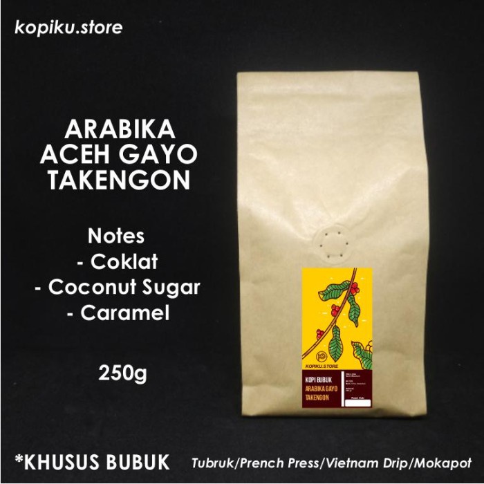 

gt201jyj Kopi Bubuk Espresso Arabika Gayo 250 Gr (Takengon) - Giling Kasar Ds20X11