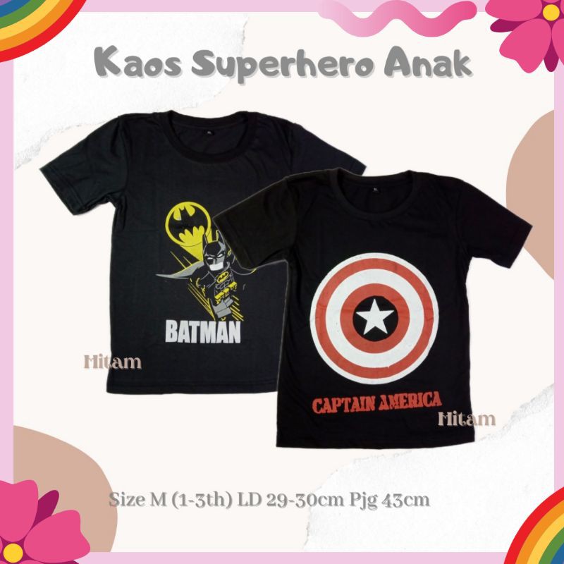 Kaos Superhero Anak