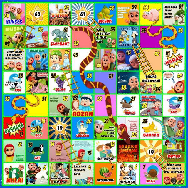 Ular Tangga Jumbo / Ular Tangga Raksasa