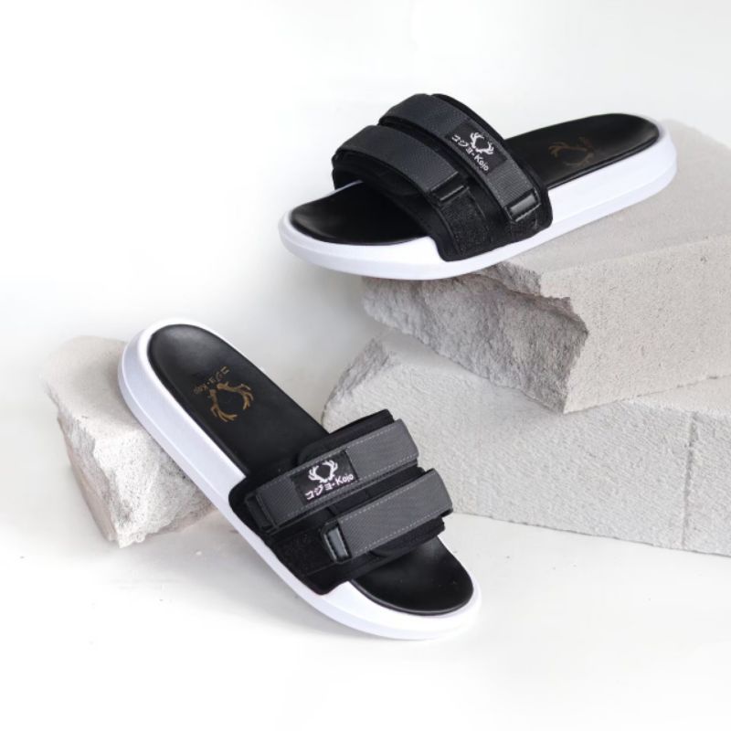 Xshoesbdg x Suzuran Sandal Slide Pria Sendal Selop Pria Slip On Original Handmade Santai Pantai Main