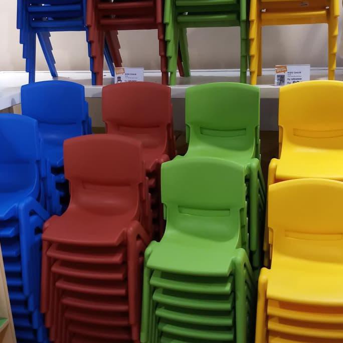 Kursi Anak Bahan Plastik (Informa) - Kuning Tresshop_