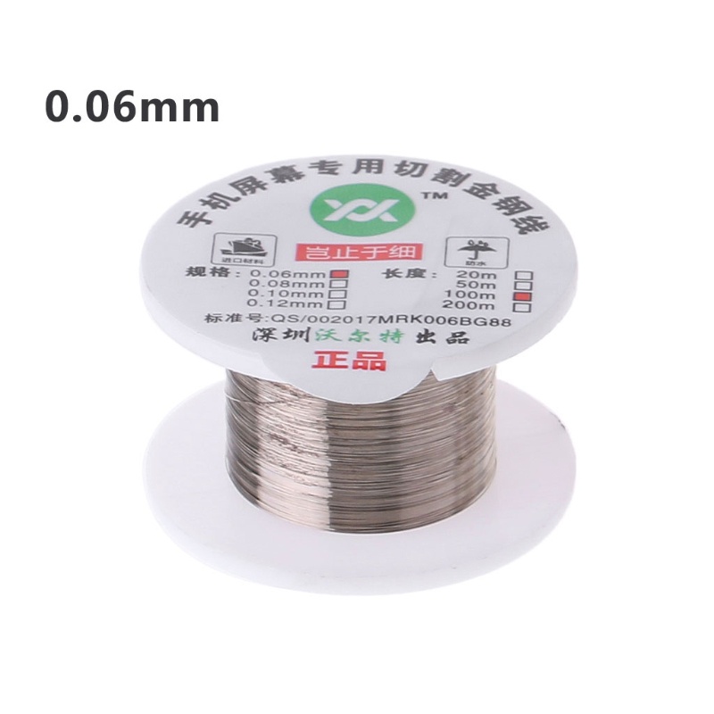 Gro 0.05 / 0.06 / 0.08 / 0.1mm Cutting Line Tool Molybdenum Remove Wire for LCD Screen