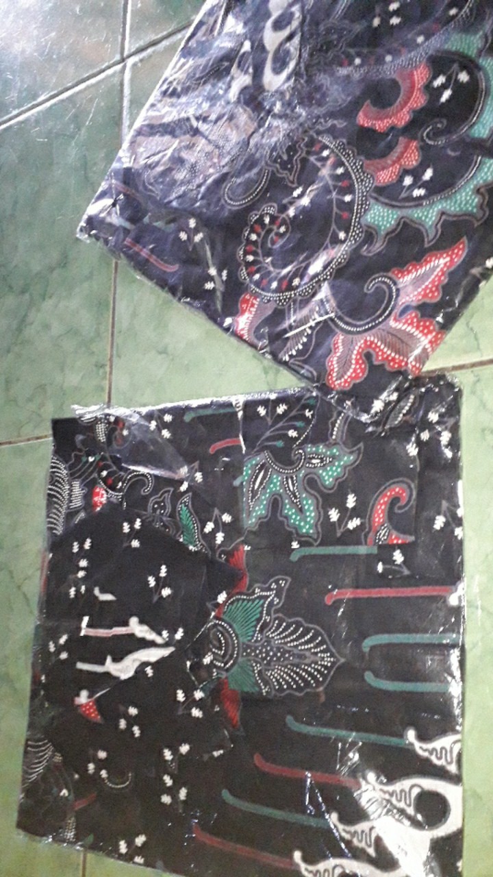 Batik Couple Keluarga Sania Ruffle Ori Ndoro Jowi Dnt Motif Singa Silver Sarimbit