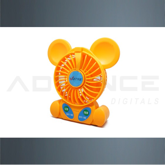 Kipas Angin Mini Portable + Lampu LED Votre SF-09