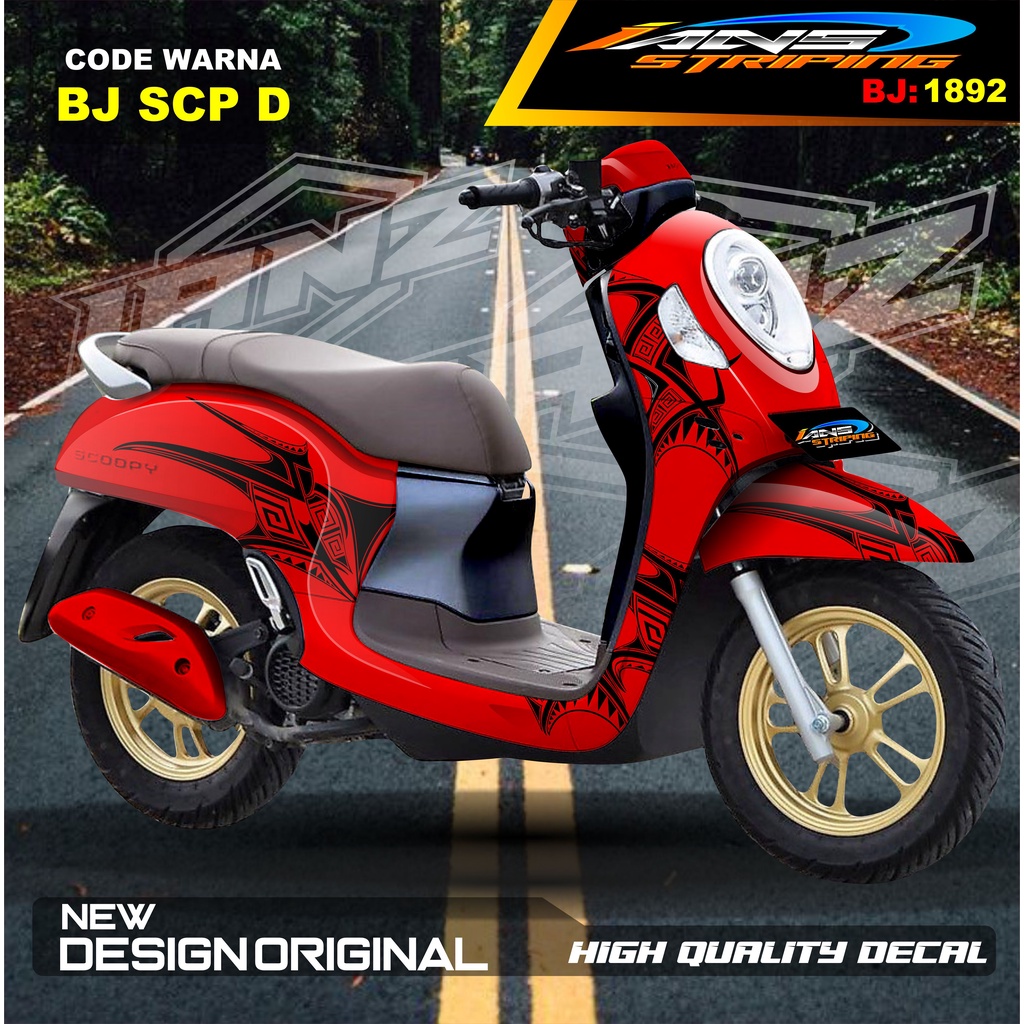 DECAL STIKER FULL BODY SCOOPY / STICKER ALL NEW SCOOPY / STIKER FULL BODY SCOOPY TERMURAH / STIKER MOTOR SCOOPY / STIKER MOTOR