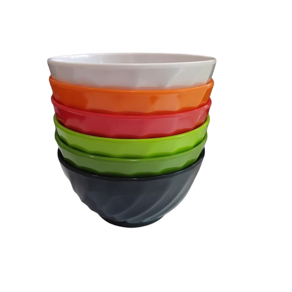 ✞KZL✞ Unica Mangkok Mie Ulir Melamin M 9060 6"