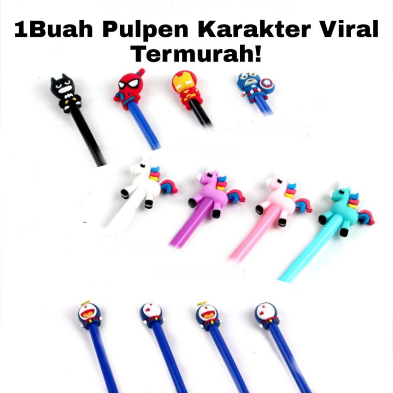 

Pulpen Kepala Karakter Termurah / 1 Buah Pulpen Lucu Karakter Kekinian
