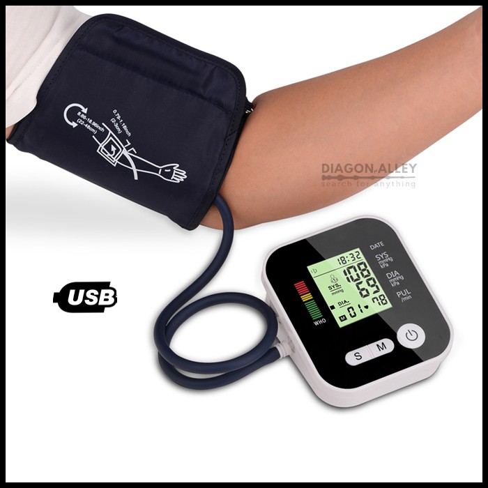 TENSIMETER DIGITAL USB PENGUKUR TEKANAN DARAH TENSI BLOOD PRESSURE RAK-283