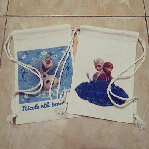 Backpack custom kecil, stringbag, tas gemblok, 15x25
