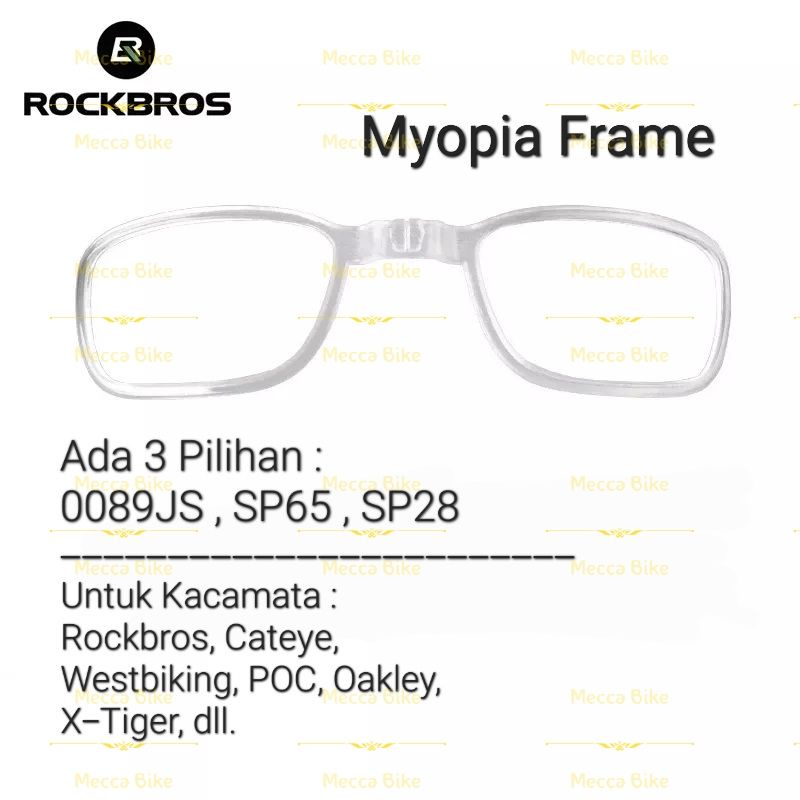 ROCKBROS Myopia Frame for Kacamata Sepeda Rockbros Cateye Cat eye POC Oakley West Biking X-Tiger Gla