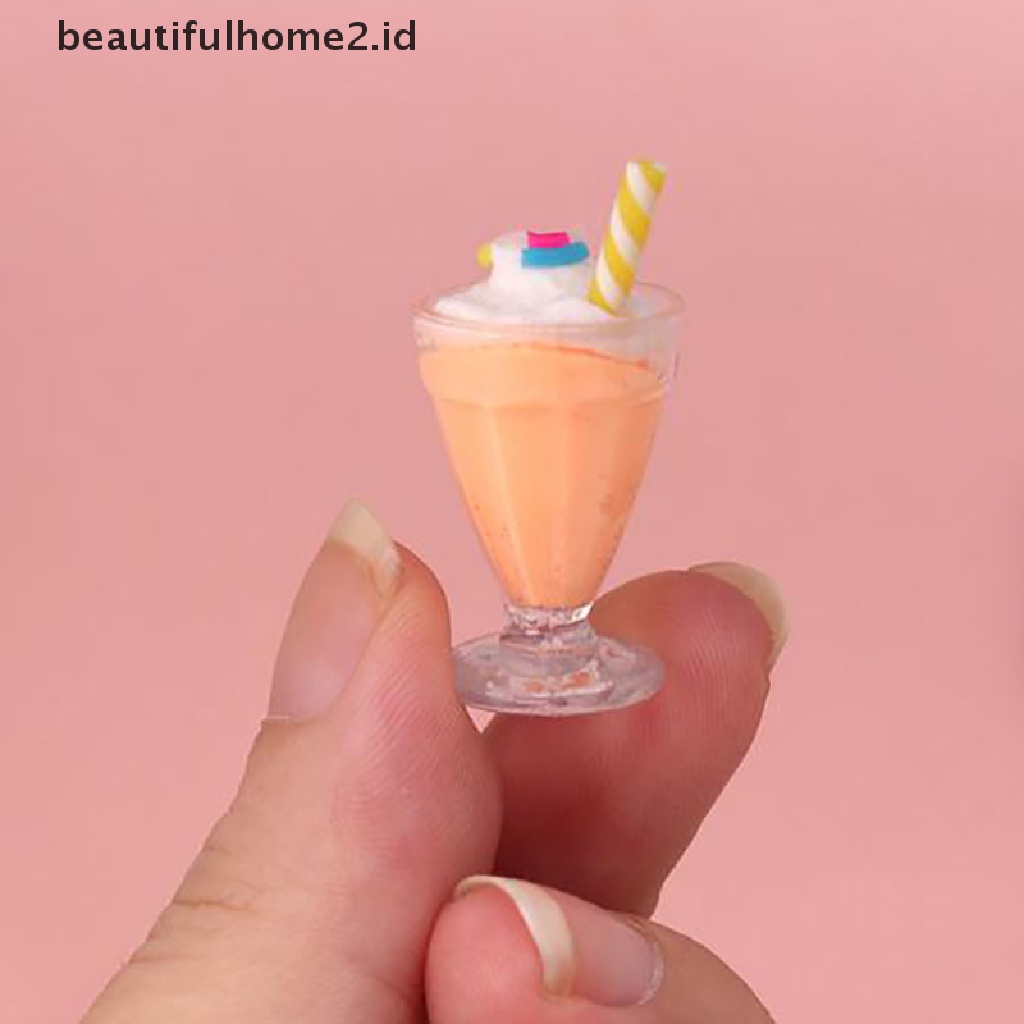 (beautifulhome2.id) 1pc Mainan Miniatur Es Krim Skala 1: 12 Untuk Aksesoris Dapur Rumah Boneka