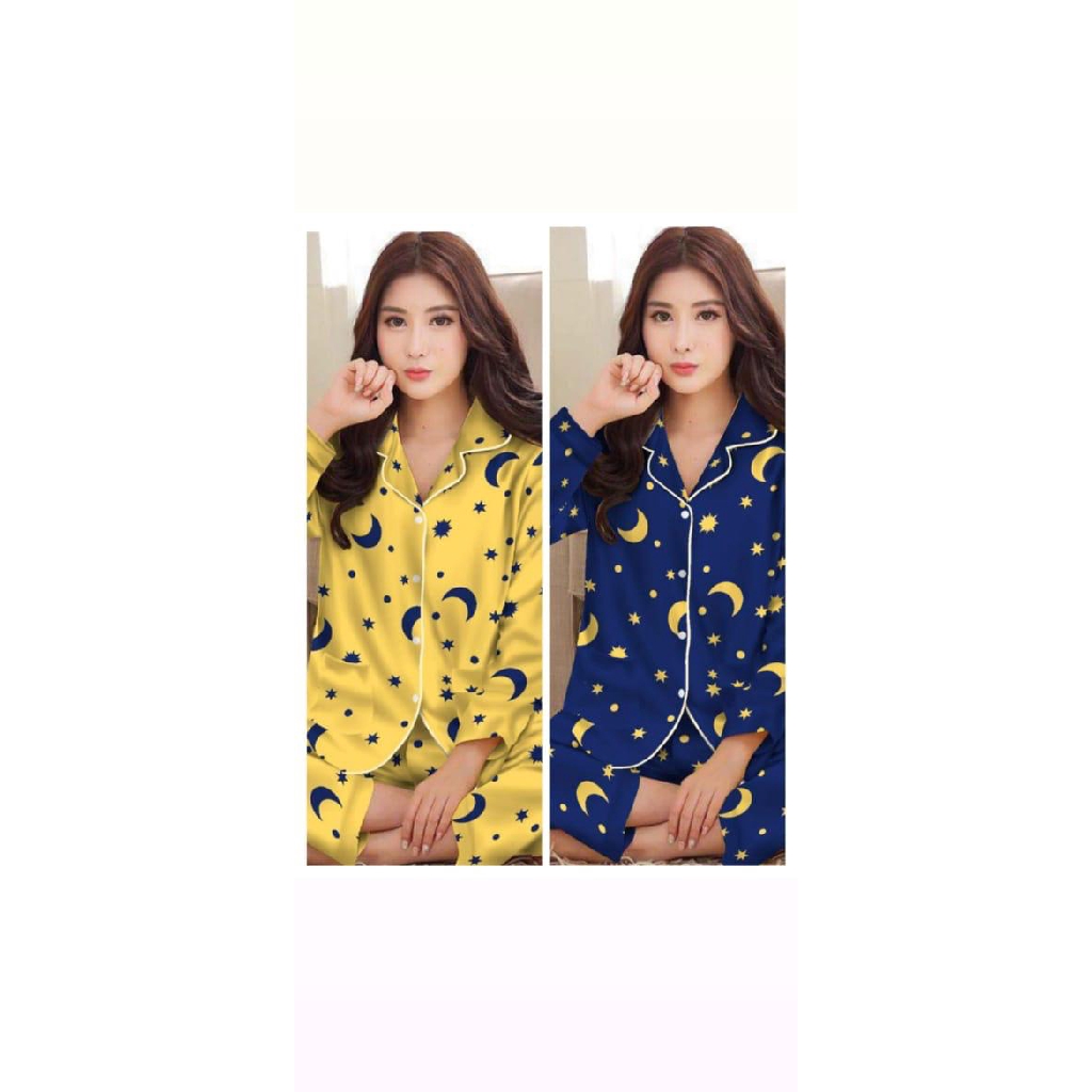 [Pajamas Star Moon PP BC]Setelan wanita catton varian warna