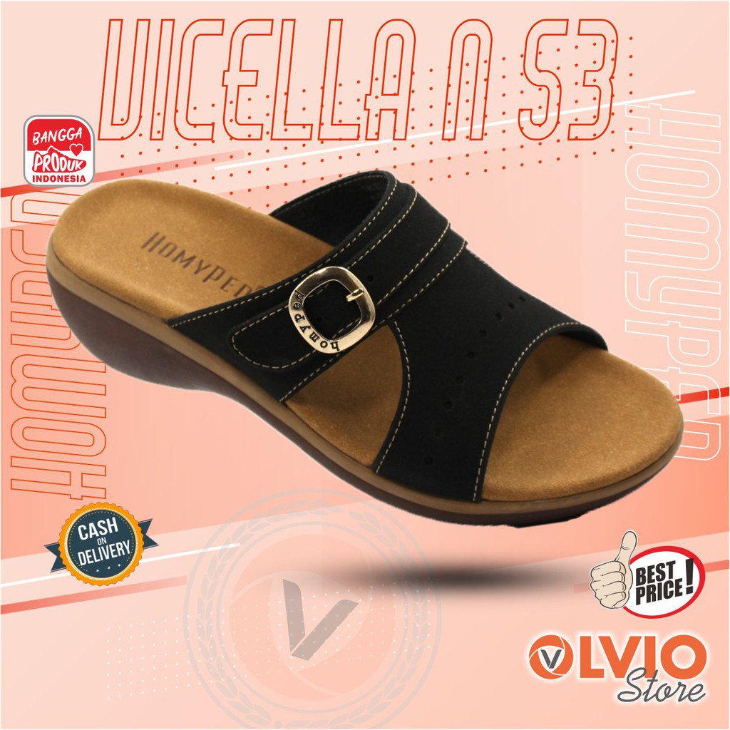 Homyped VICELLA-N 53 - Sandal Wedges Wanita Dewasa Original