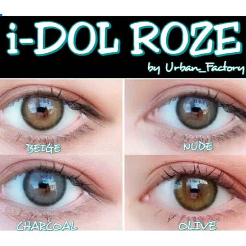 Softlens IDOL ROZE 14.5 MM NORMAL by URBAN FACTORY / Softlen Soflen Warna