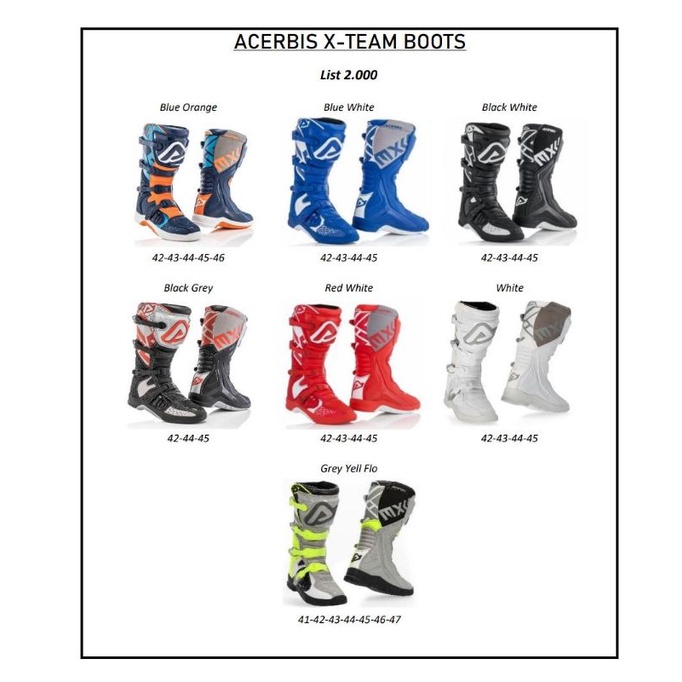 Boots Acerbis X-Team Original - Acerbis