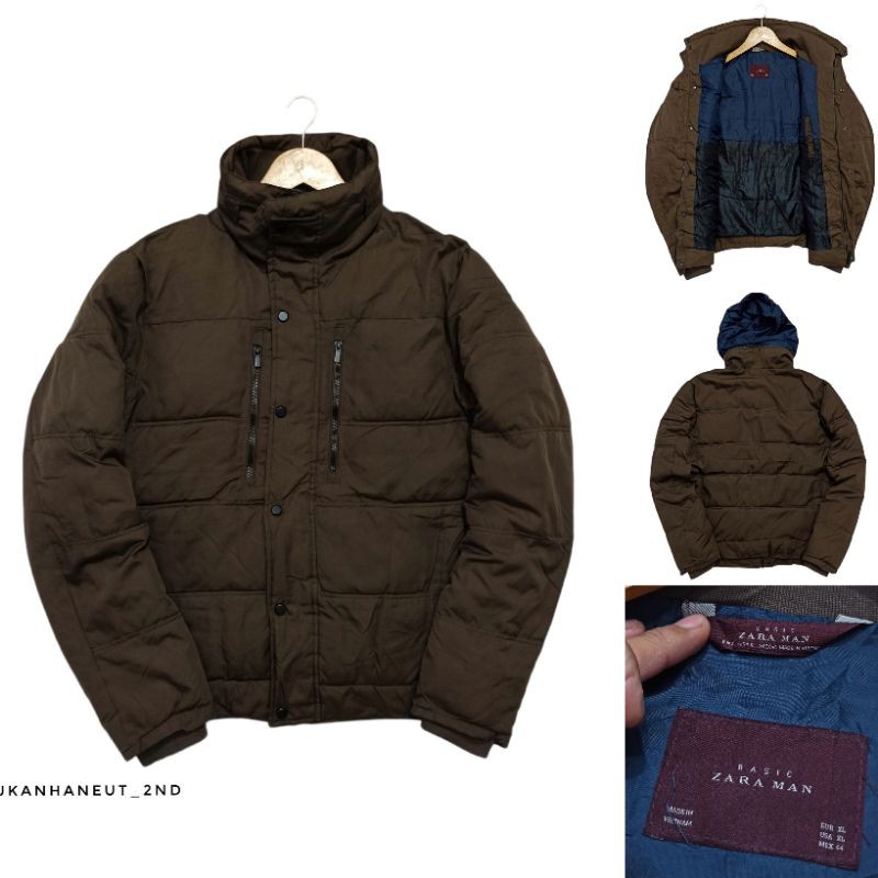 Jaket Zara Man Basic Down Padded