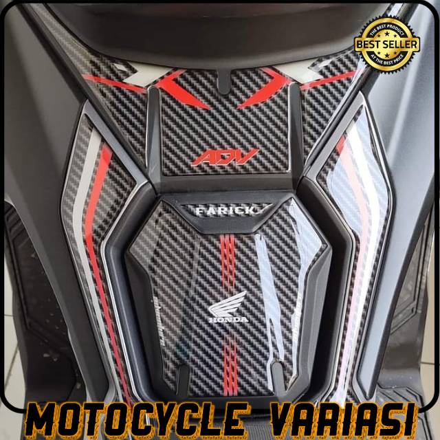 Sticker Stiker tankpad deckpad honda adv 150 carbon resin premium quality