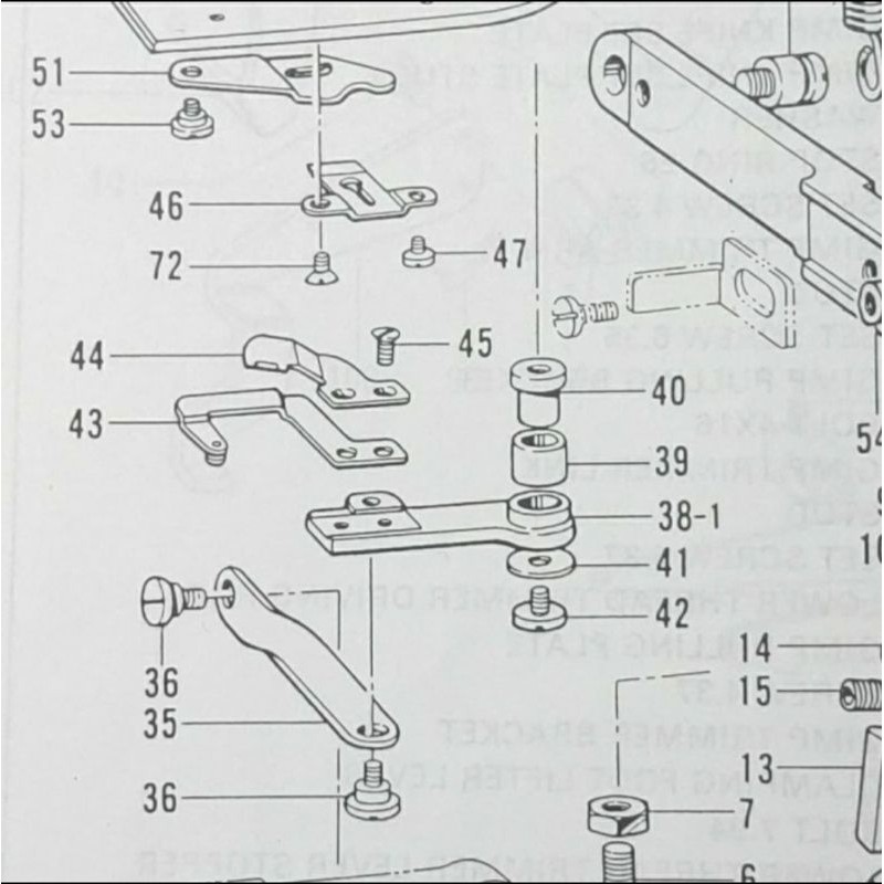 141542-001 Baut Jepit Platina BROTHER LH4-B814