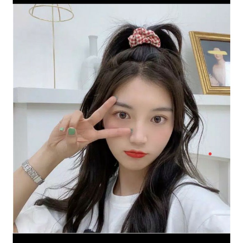 ikat rambut kotak2 mini