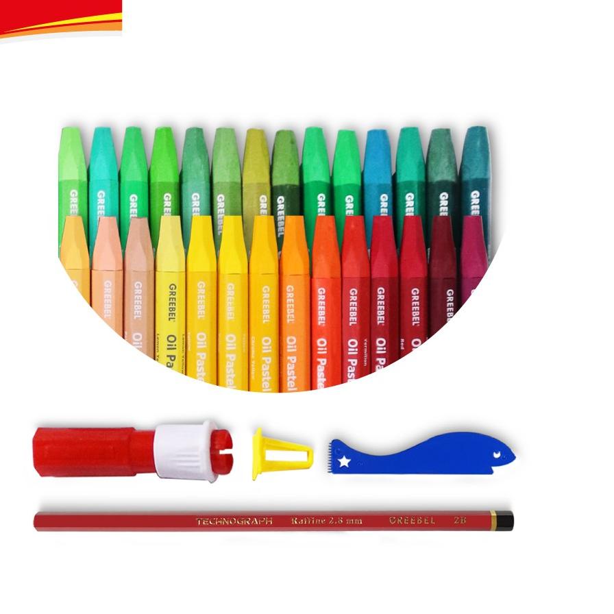 

[New] CASE-817.☛ GREEBEL Crayon/Krayon Kids Oil Pastel 55 Warna.OL.97 ⭐trims