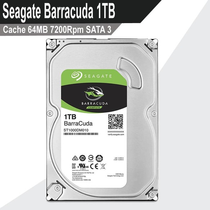 HDD SEAGATE 1 TB 7200 RPM (SATA3 6gb/s)