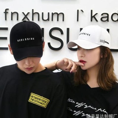 Topi baseball reclusive premuim distro murah dewasa pria wanita Topi Baseball Bordir Reclusive Design Stylish Kualitas Premium