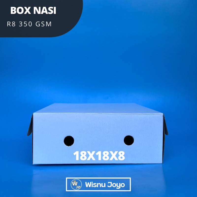 

(Promo) KARDUS NASI Putih plus Mika R8 350gsm / KOTAK NASI 18x18 / KOTAK KUE UKURAN R8 KOTAK ONLINE SHOP