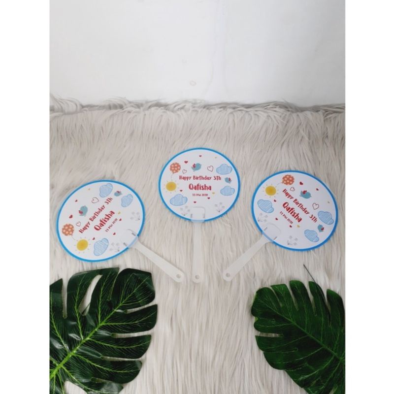 Souvenir Ultah Kipas Plastik Custom