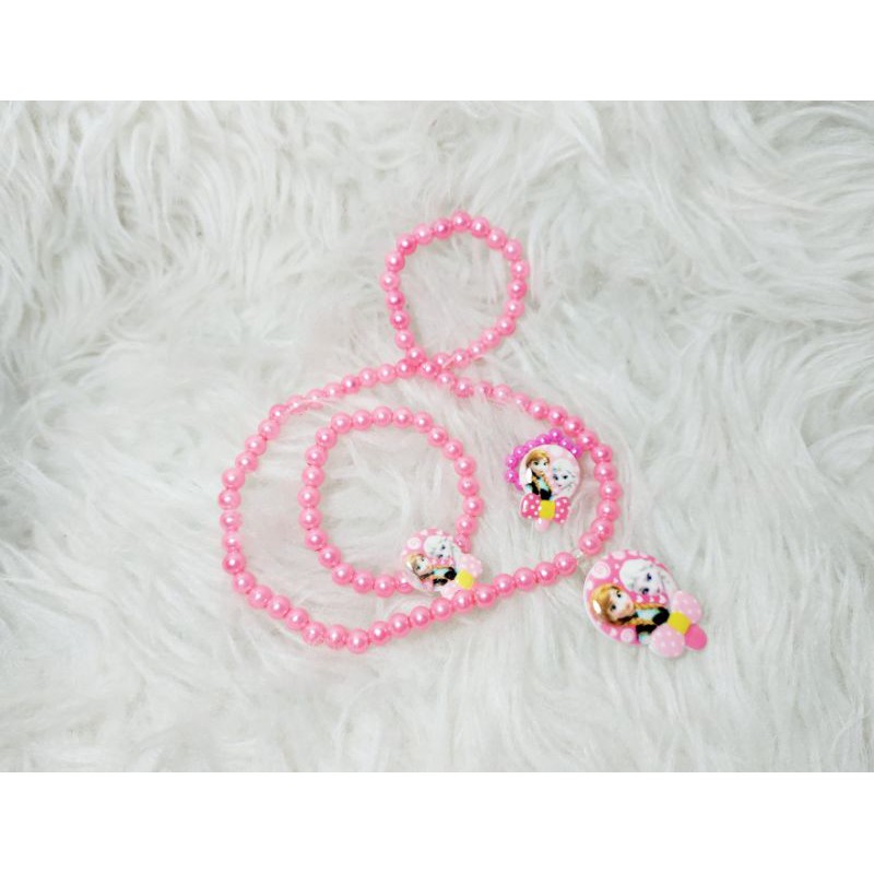 CPM05 Kalung Gelang Cincin Plastik Mix Frozen Princess